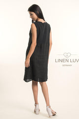 Linen Luv Dress / Nero