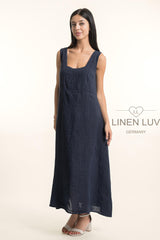 Linen Dress / Navy