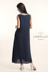 Linen Dress / Navy