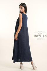Linen Dress / Navy