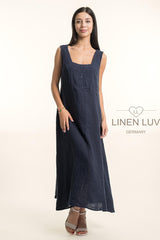 Linen Dress / Navy