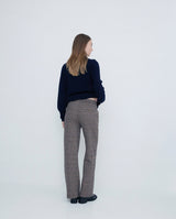 Yerse Plaid Suit Trousers /Terracotta+Chocolate