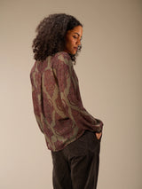 Nile Blouse / Stone Print