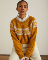 Yerse Nordic Jaquard Sweater / Mustard