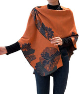 Winding River Reversible Loop Wrap / Orange & Navy