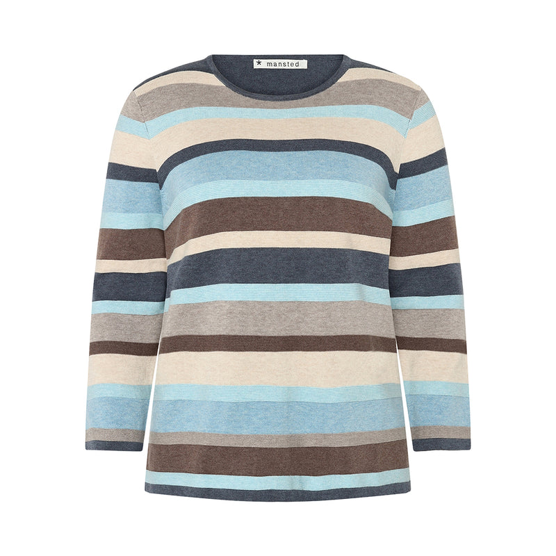 Mansted Adele Stripe Pullover / Ice