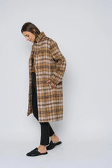 Orb Avery Coat / Camel Plaid