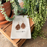 Daisy Wooden Earring