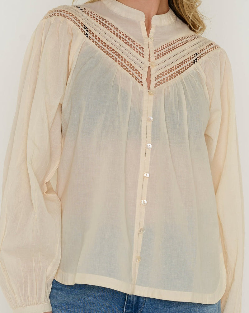 Circle of Trust Trixie Blouse / Almond Oil