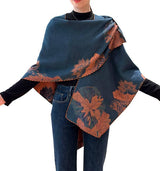 Winding River Reversible Loop Wrap / Orange & Navy