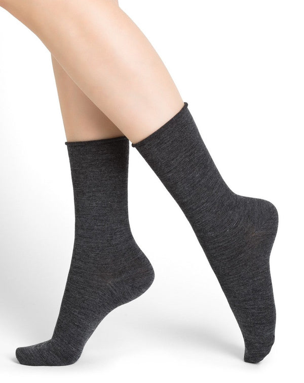 BLEUFORÊT Merino Wool Socks / Dark Grey
