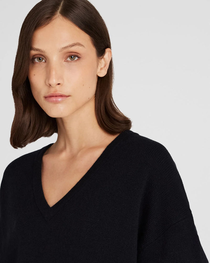 Devin Cashmere Sweater / Ebony