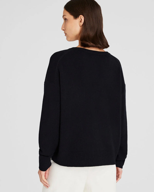 Devin Cashmere Sweater / Ebony