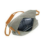 Davan Canvas Shoulder Bag  / Sage Green