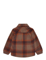 EnFant Check Shirt/ Orange+Brown