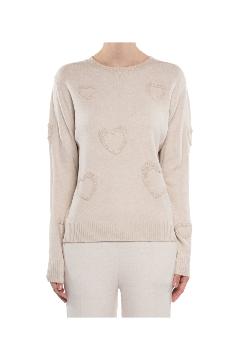 Eternelle Heart Sweater / Sand