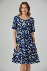 Dress Addict Jess Dress / Delft Blue Floral
