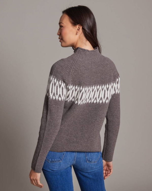 Alashan Cashmere Islay Fair Isle Sweater / Grey  Combo