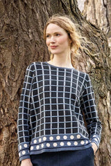 Mansted Oda Sweater / Geo Cold Gray