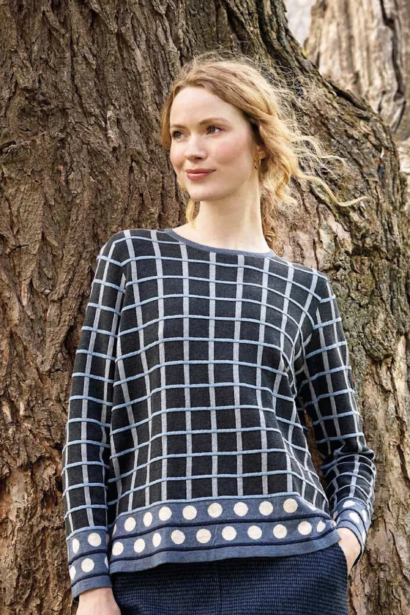 Mansted Oda Sweater / Geo Cold Gray