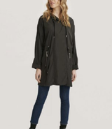 Nikki Jones Lightweight Cocoon Raincoat / Black