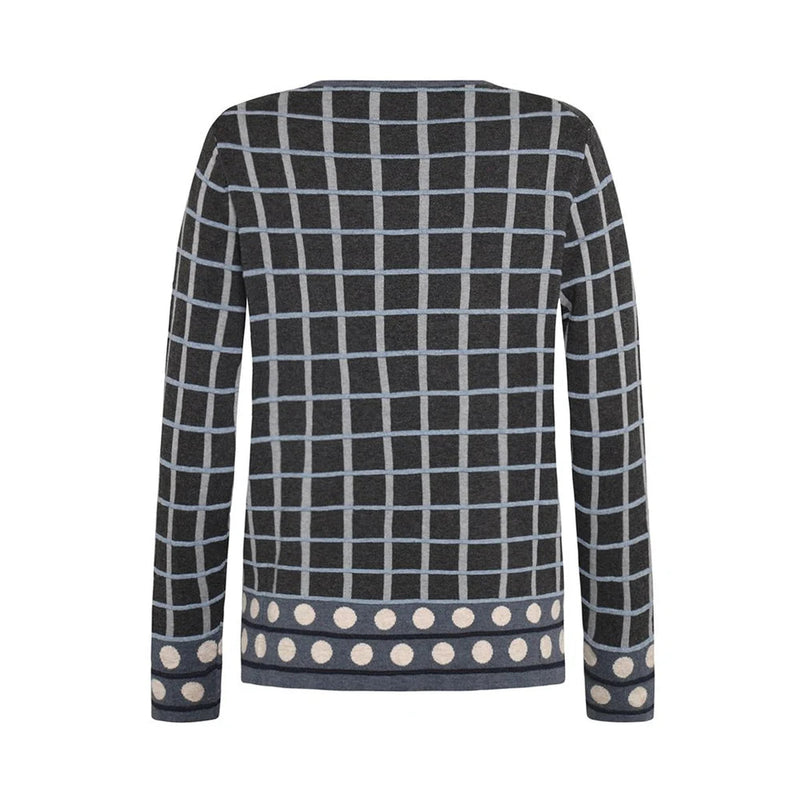 Mansted Oda Sweater / Geo Cold Gray