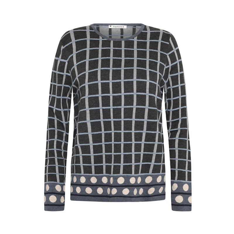 Mansted Oda Sweater / Geo Cold Gray