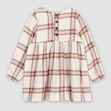 Miles The Label Plaid Flannel Dress/ beige+ Copper