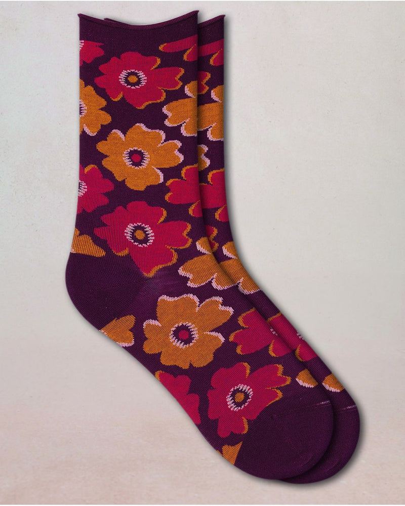 Bleuforêt Velvet Petunia Socks / Prune