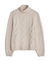 Yerse Nina Cowl Neck Sweater /Stone