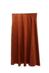 Satin A-line Skirt / 3 Colours