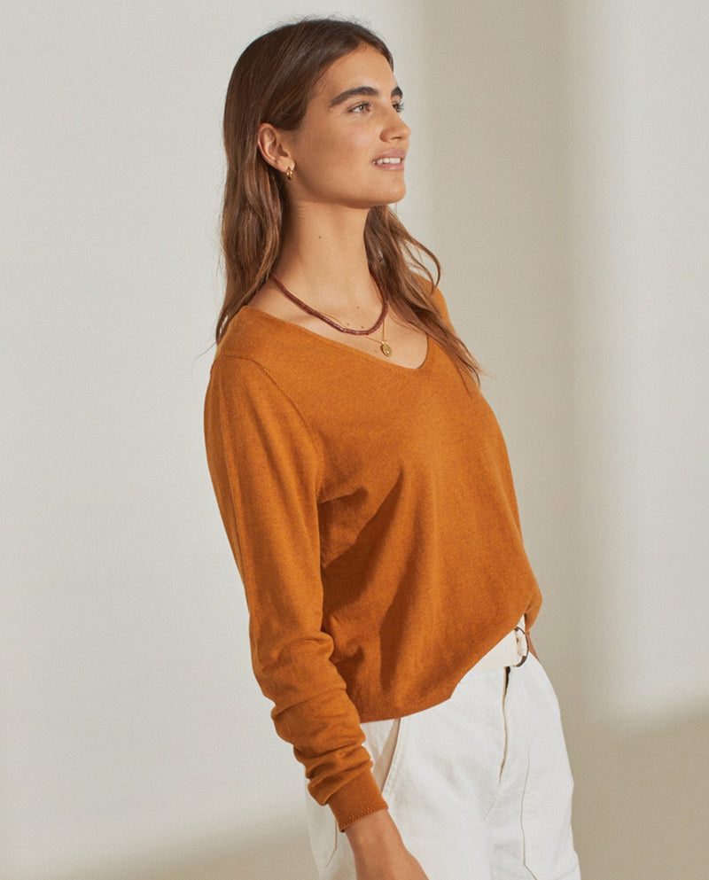 Yerse Organic Cotton Sweater / Amber