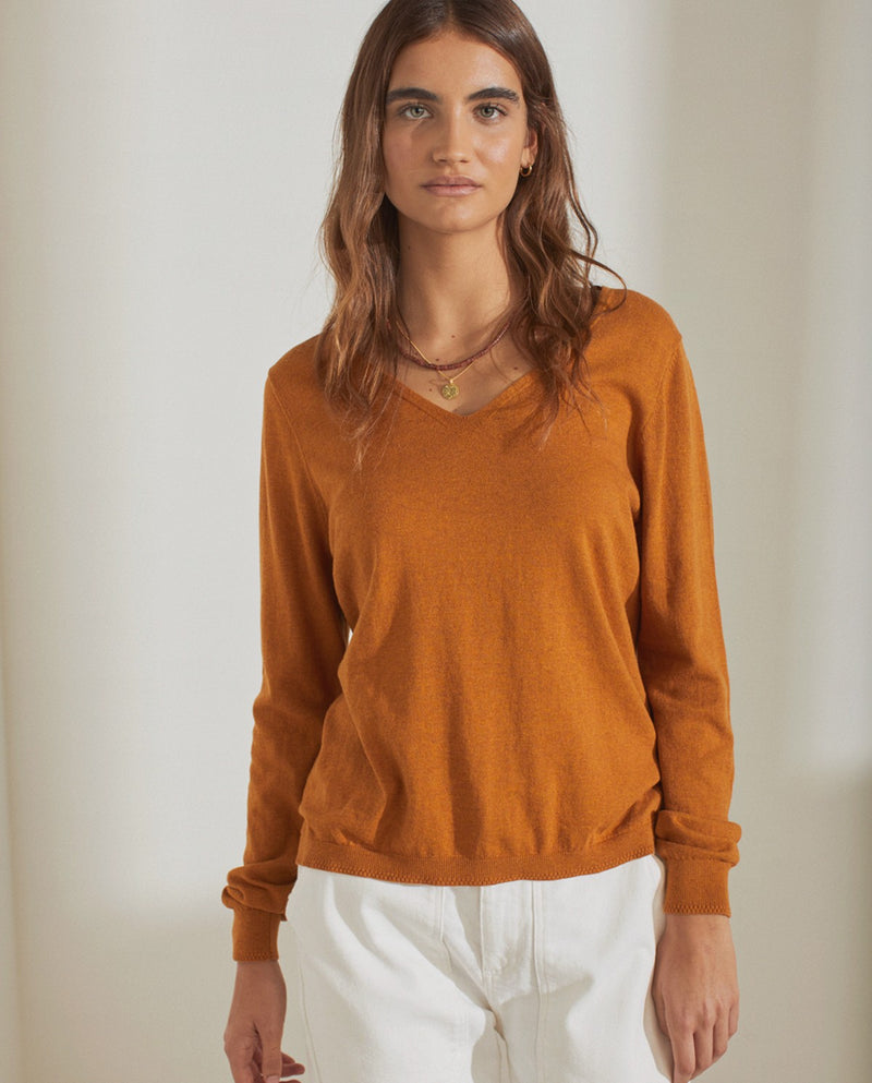 Yerse Organic Cotton Sweater / Amber
