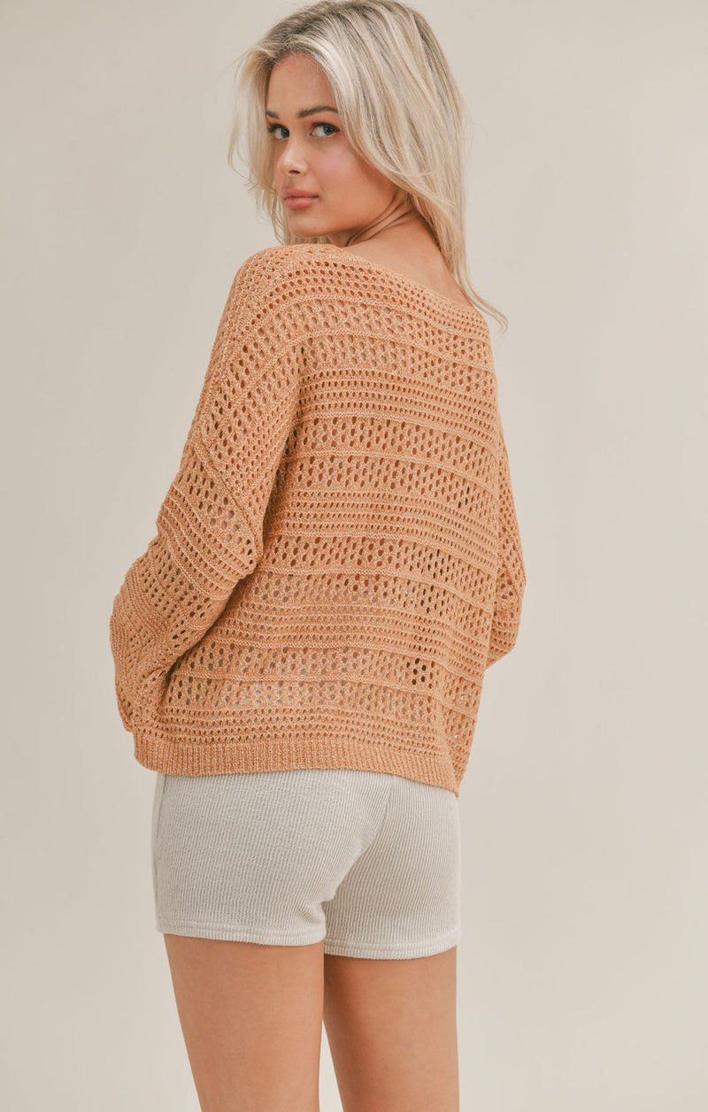 Starburst Crop Sweater