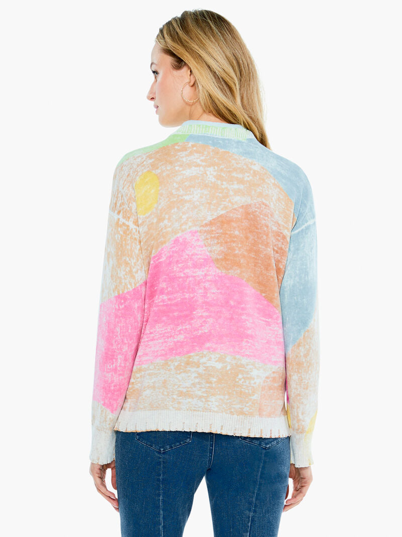 Nic & Zoe Mosaic Sunrise Sweater