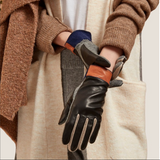 Echo Colorblock Leather & Wool Glove