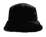 Echo Faux Fur Bucket Hat / Black