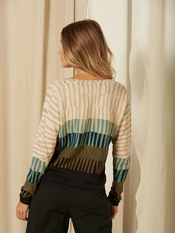 Nile Multi Print Sweater