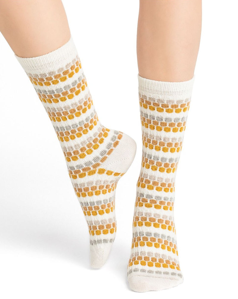 Waffled Cashmere Socks